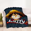 Wanted: Monkey D. Luffy Blanket Ultra-Soft Suitable for Office Chair Livingroom Picnics All-Season Use Stylish Decor