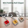 Creative Mini Folding Nail Clipper Stainless Steel Sharp and Durable Nail Clipper Key Ring Ergonomic Portable