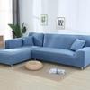 Solid Color 1/2/3/4 Seat Sofa Cover Stretch Milk Silk Fabric Couch Covers for Living Room Sectional Corner Settee Slipcovers 1PC