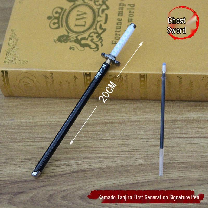 

Ручка шариковая металлическая Demon Slayer Signature - Камадо Тандзиро, Агацума Дзэницу, Водный, Насекомый и Пламенный Столпы 20CM Ballpoint Pen
