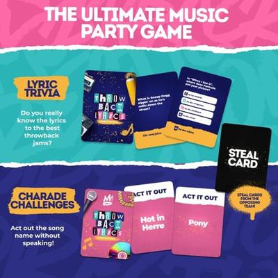 Jeu de société hip-hop et R&B des années 90 et 2000 | Jeu de rap et de R&B avec 250 cartes de quiz et de charades - Idéal pour les soirées de jeux et les rendez-vous galants