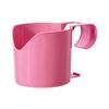 Poolside Drink Holder for Round Pool Frame, Plastic Hook-On Cup Rack for In-Ground Pool Lounging and Drink Access