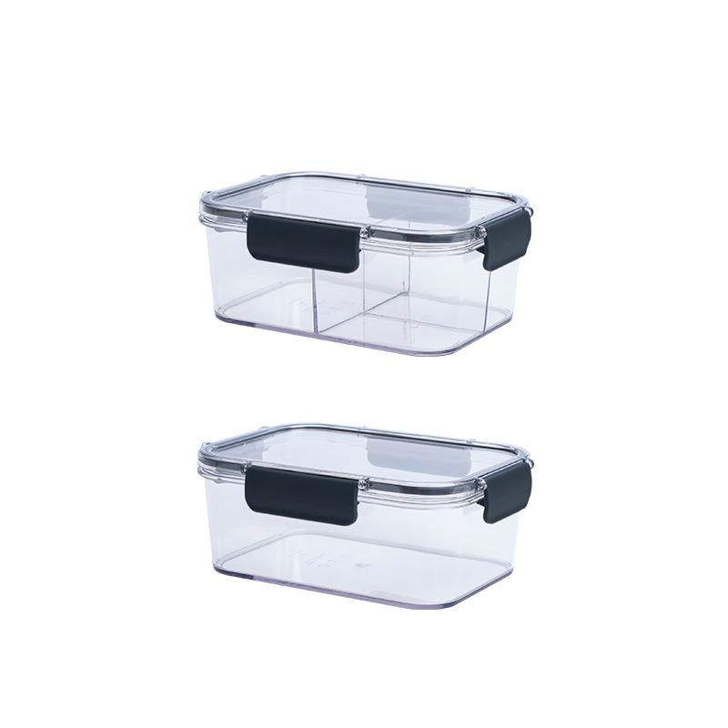 Transparent Food-Grade Refrigerator Storage Box for Fresh Produce and Lunches