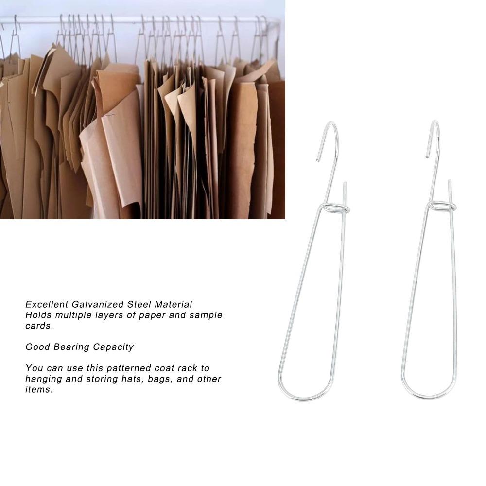 20pcs 7.28 Inch Pattern Hangers Galvanized Steel Paper Storage Hanging Hook  Pattern Making