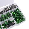 Fairing Bolts Kit Fit for Kawasaki Ninja EX 250 250R 300 400 500 500R 1986-2017 2018 2019 Black/ Red/Blue/Gold/Silver/Green