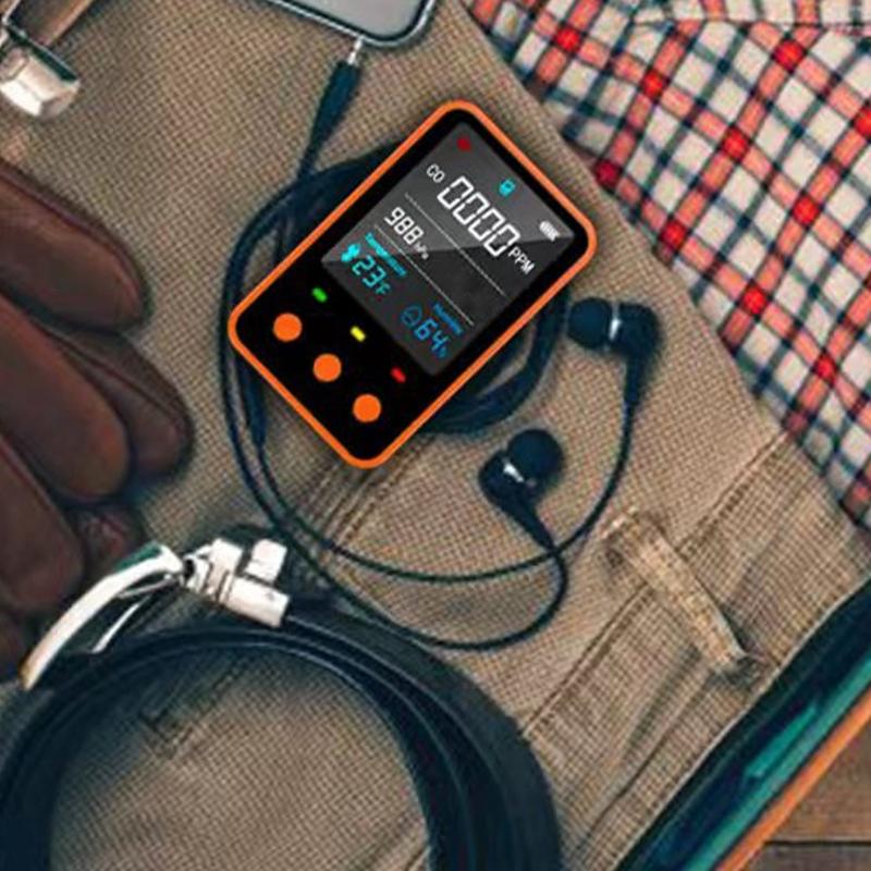 Intelliegnt Auto Off CO Alarm 2000mAh Rechargeable Gas Detectors Rechargeable CO Gas Detectors Easy to Use for Car Boats