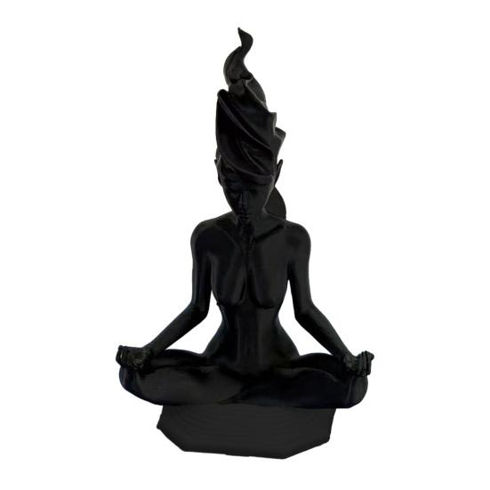 

3D Printed Yoga Statues, Yoga Lady Sculpture, Meditation Yoga Figurines, Decorative Yoga Figure Ornament for Zen Garden Yoga Studio F