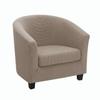 Tub Chair Cover Jacquard Elastic Fabric Armchair Sofa Seat Slipcover Protector