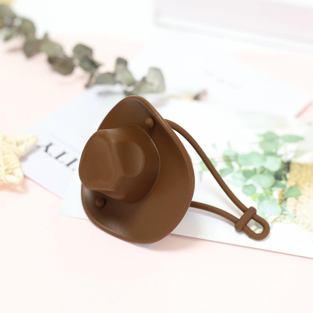 Dop pentru sticlă de vin în formă de pălărie de cowboy din silicon, dop reutilizabil pentru sticlă de vin, accesorii bar, dop de vin, whisky
