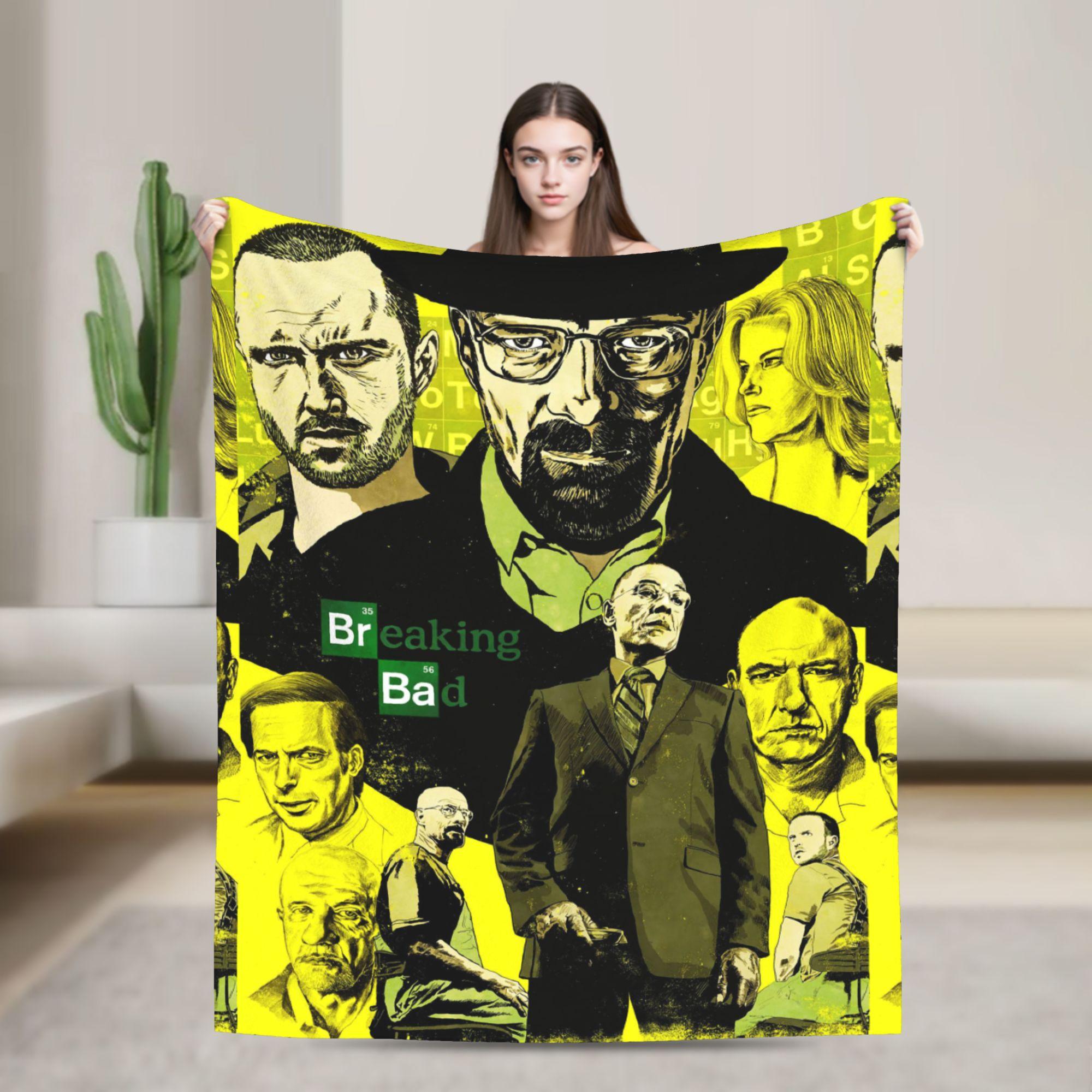 

Breaking Bad Walter White Blanket Heisenberg Wool Funny Warm Throw Blankets for Bedding Lounge Spring/Autumn 75x90cm