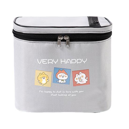 Bike Head Bag Waterproof Design Large Capacity Front Hanger Bag Easy Installation Cartoon Pattern Cycling Pouch