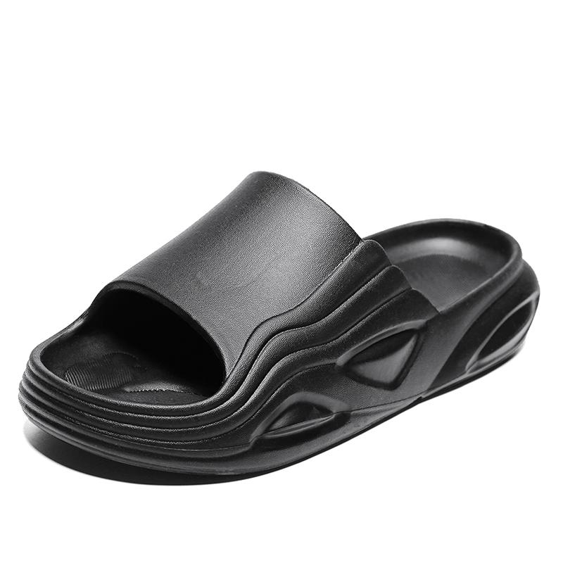 

Домашние тапочки Мужская обувь Мужские оригинальные мужские летние сандалии Мужские тапочки Мужские повседневные сандалии для дома и ванной Нескользящая мужская обувь 47 чёрный