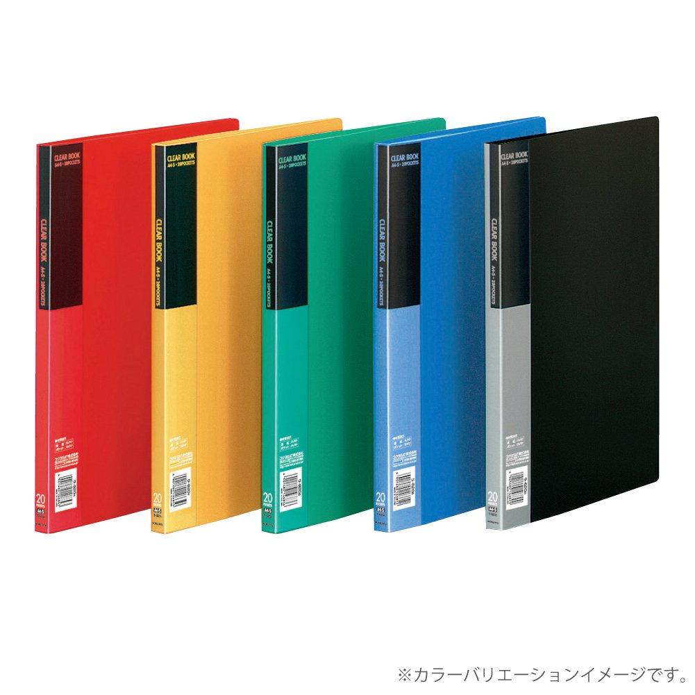 Kokuyo File Clear File Basic A4 20 Pockets Green La-B20G