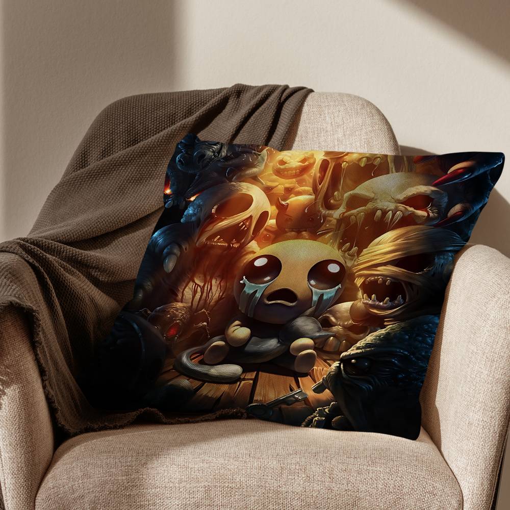 Game TThe Binding of Isaac Cushion Cover Suitable For Sofa Car Bedroom Office Cushions Decorative Pillow Case