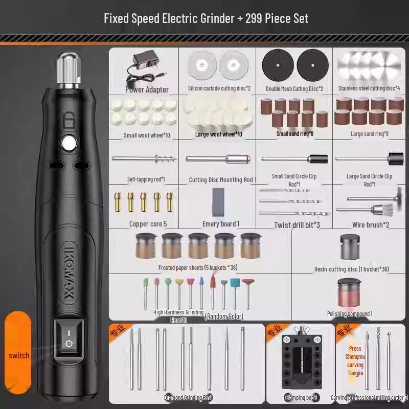 Mini Electric Handheld Grinder: Jade Wood Carving, Polishing, Engraving, Cutting Tool