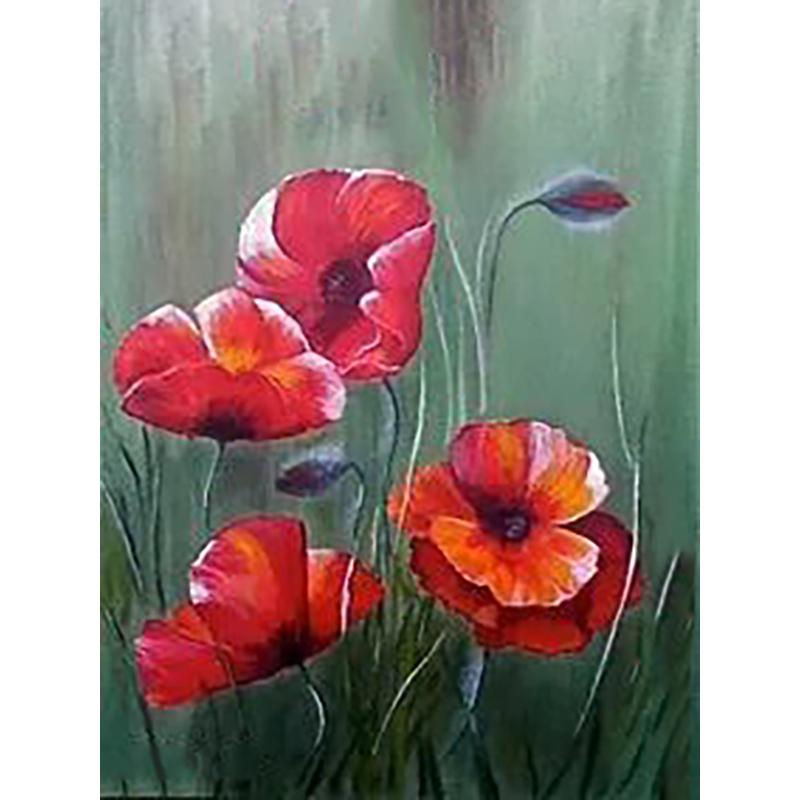 5D DIY Diamond Painting Flowers Rose Cross Stitch Kit Full Round Drill Embroidery Mosaic Wall Art Rhinestones Home Decor Gift