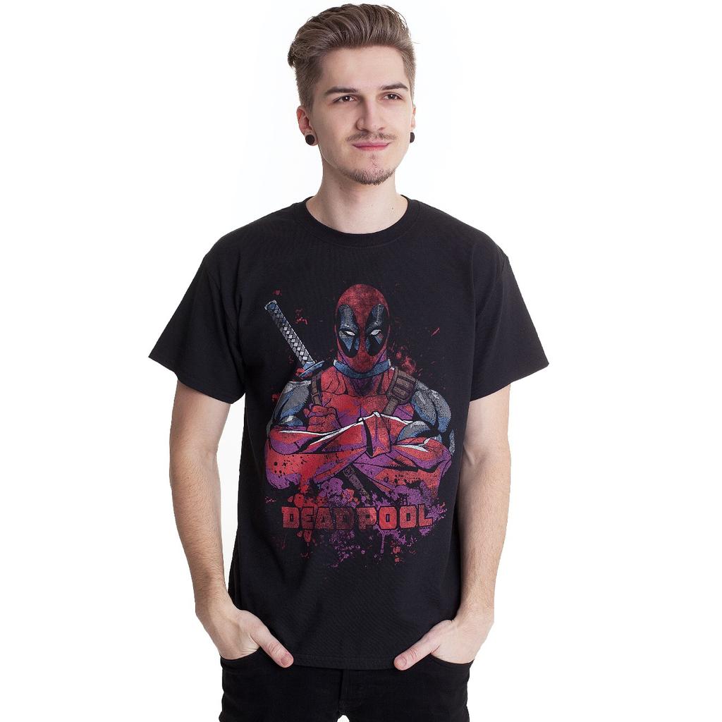 Deadpool Unisex-Erwachsene Pose T-Shirt