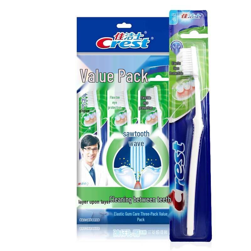 Crest Elastic Gum Care Toothbrush, 6-Pack