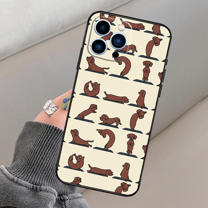 Skelett Yoga Handyhülle Für iPhone 16 15 13 12 11 14 Pro Max 15 16 Plus 12 13 mini XR 16e Funda Cover