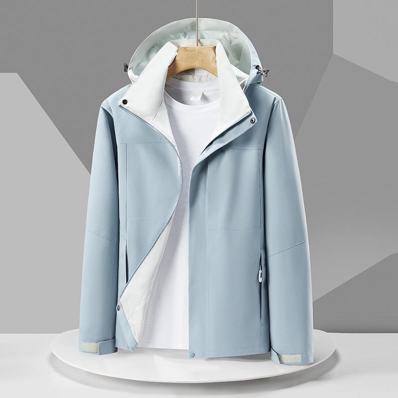 

Женская легкая водонепроницаемая куртка со съемным капюшоном - Весенне-осенний костюм для альпинизма и активного отдыха M