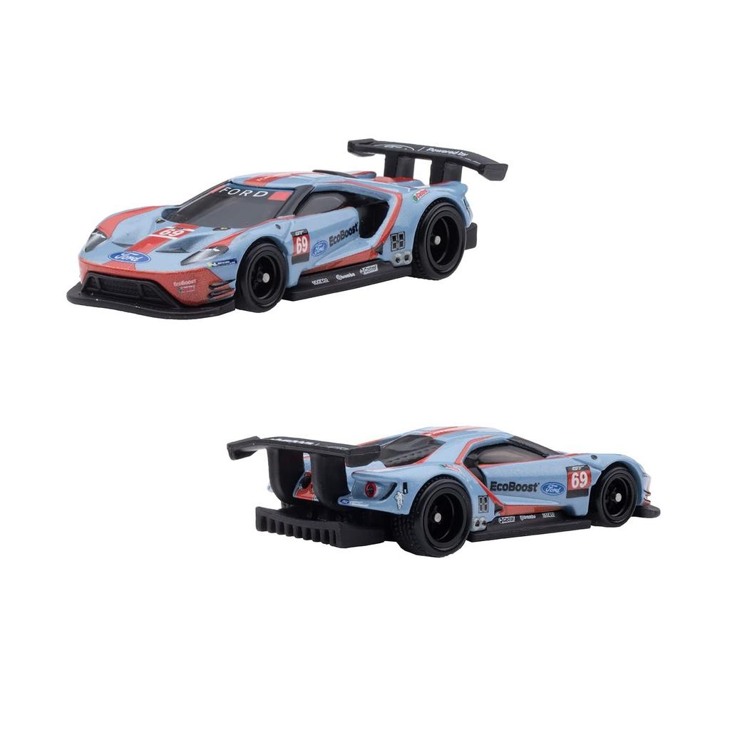 Hot Wheels Premium 2 ცალი Ford GT Race წლების და HCY72 - '16 [3+] თეთრი/ლურჯი