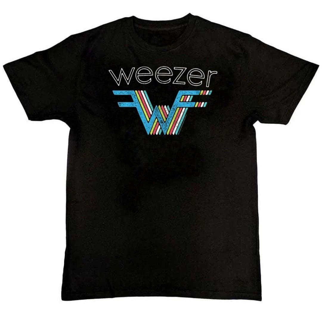 Weezer 3D Rainbow Logo Graphic Print Unisex Mens T-Shirt S M L XL 2 3 4 XL XXXL