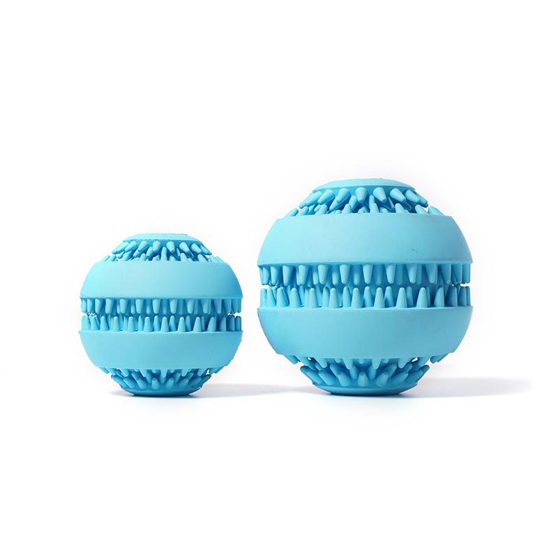 

Игрушки-мячи из натуральной резины среднего размера для собак для стачивания зубов, чтобы снять скуку и прятать еду, игрушки для питомцев small 1pc синий