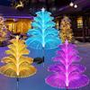 Solar Jellyfish Light Decoration Outdoor Waterproof 3/5 Layer Optical Fiber for Pathway Outside Pathway Lawn Patio Outside Decor