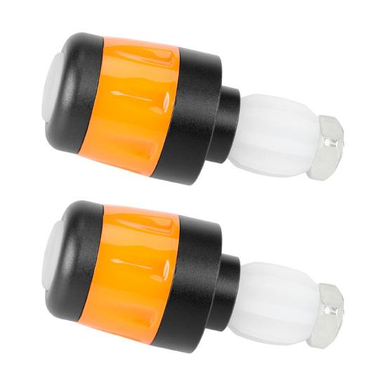 2Pcs End Bike LED Light, Rechargeable Bicycle Handlebar Flash Lamp, Bike Handlebar