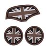 3Pcs Union Jack Car Cup Coffee Cushion Storage Auto Non-slip Mat Pad Accessories For Mini Cooper Clubman F55 F56 F60 F54 F57