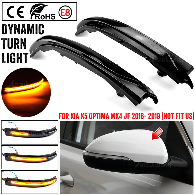 Side Rear Mirror Light For Kia K5 Optima MK4 JF 2016 2017 2018   Superb LED Blinker Dynamic Turn Signal Light