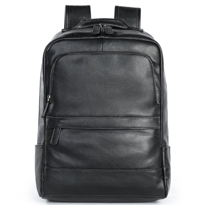 Men s Crazy Horse Leather Travel Backpack - Genuine Retro Cowhide Double Shoulder Bag