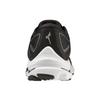 Mizuno Wave Rider 25 Round Toe Lace-Up Fabric Leather Durable Lightweight Rebound Low-Top Running Shoes Men Sneaker Black Silver J1GC210304
