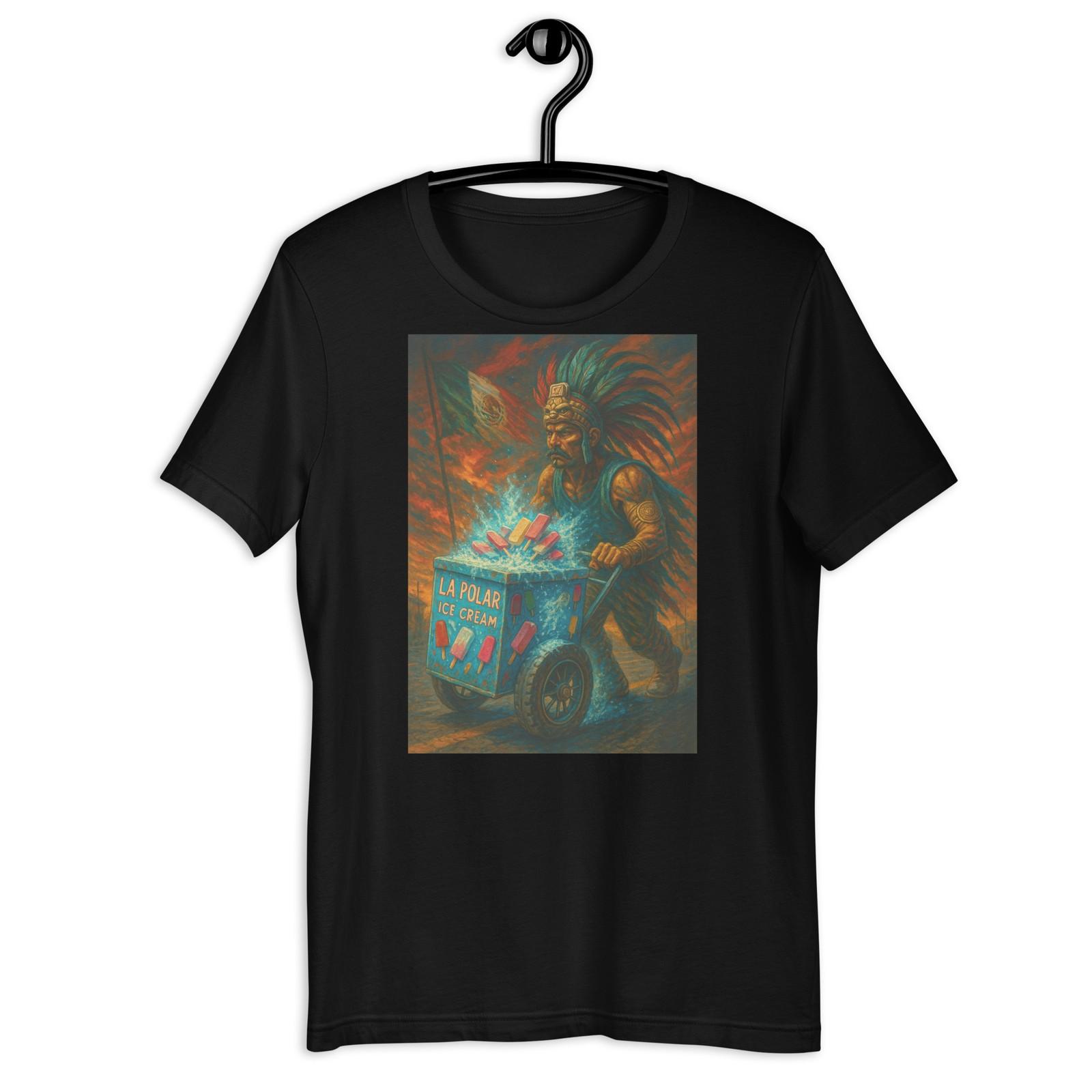 Emiliano Zapata Paletero Aztec Warrior Mexican Street Art Tee S разноцветный