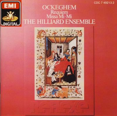 CD JOHANNES OCKEGHEM, THE HILLIARD ENS - Requiem • Missa Mi-Mi CDC7492132 EMI 1987 Japan Classical Used