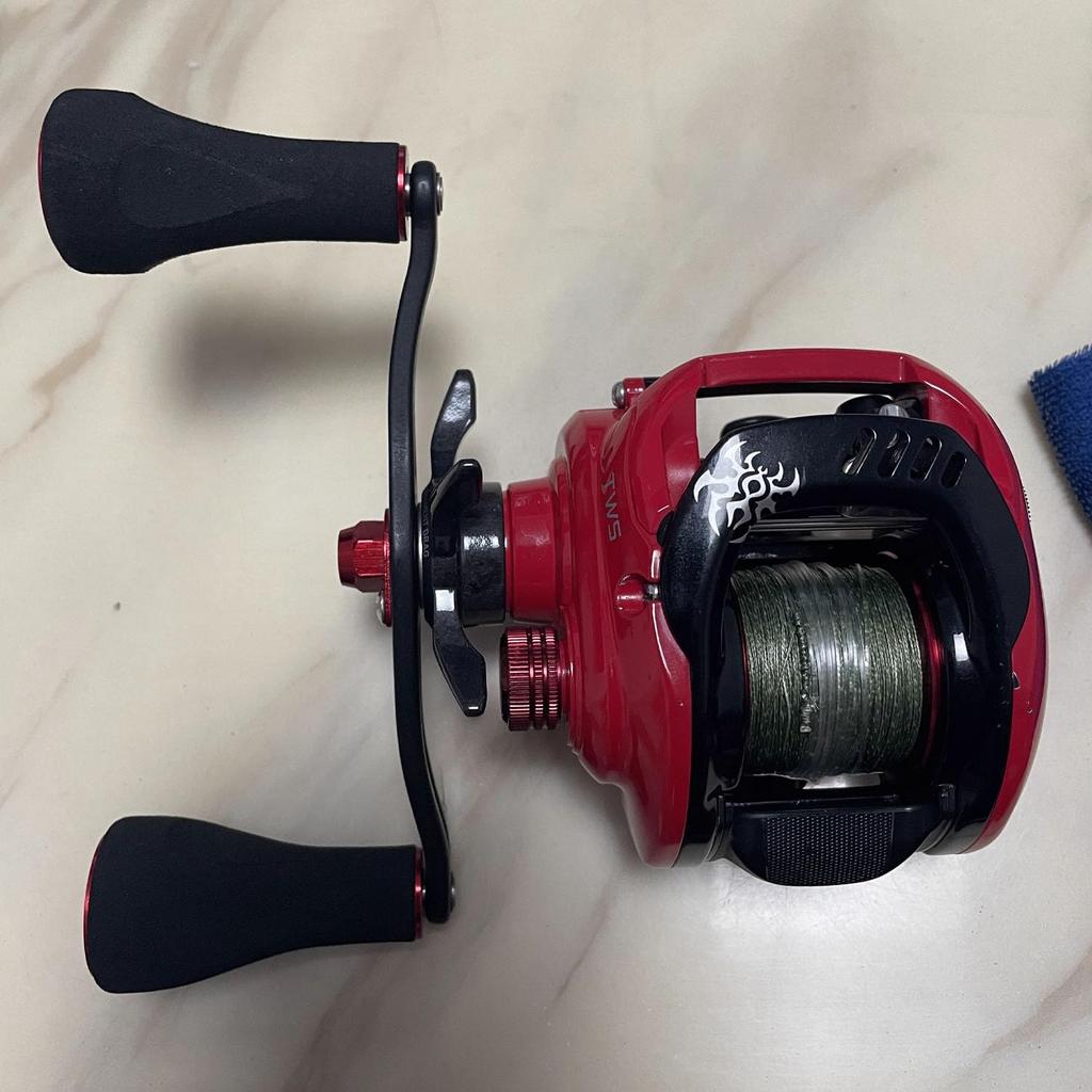 VISPREA EVA Aluminum Alloy Handle Knob for Shimano Baitcasting and Abu 120mm Overall 110mm Center Crank Custom Replacement yu429 Reels, Daiwa, Garcia,