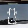 Cartoon Cute Cat Sticker Windshield Wiper Sticker Car Sticker Cars Rear Wiper Decal Car Accessories
