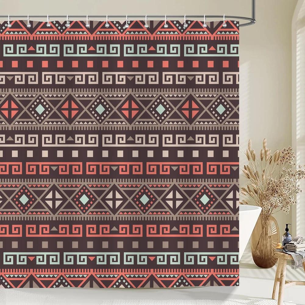 Colorful Bohemian Shower Curtain Boho Polyester Fabric Bath Curtain for Bathroom Curtain Decor Shower Curtains Cortina Ducha