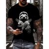 Fashion 3D Print Men Short Sleeve Round Neck T-Shirt Plus Size Tee Summer Casual Tshirts