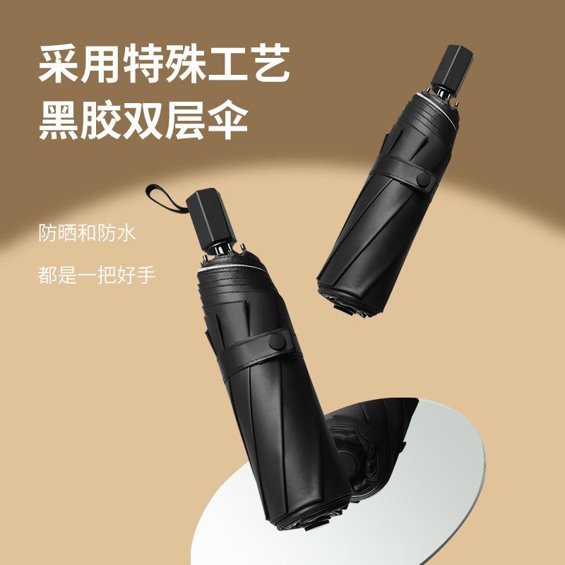 8-Bone three-fold manual vinyl sunscreen weather and rain dual-purpose personalized creative parasol umbrella print