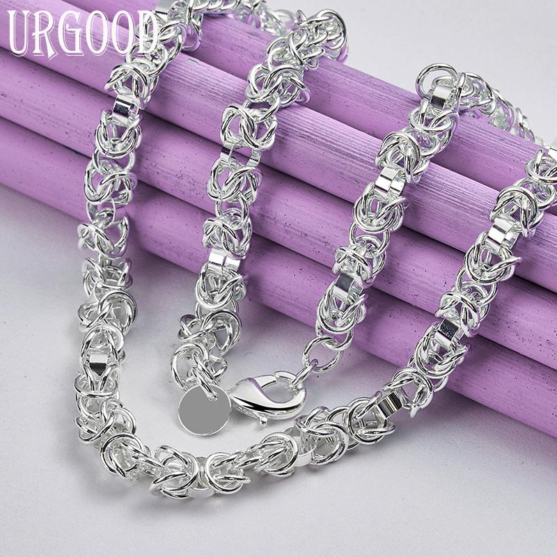 925 Sterling ezüst Keel 18 hüvelykes nyaklánc, esküvői parti divatékszerek