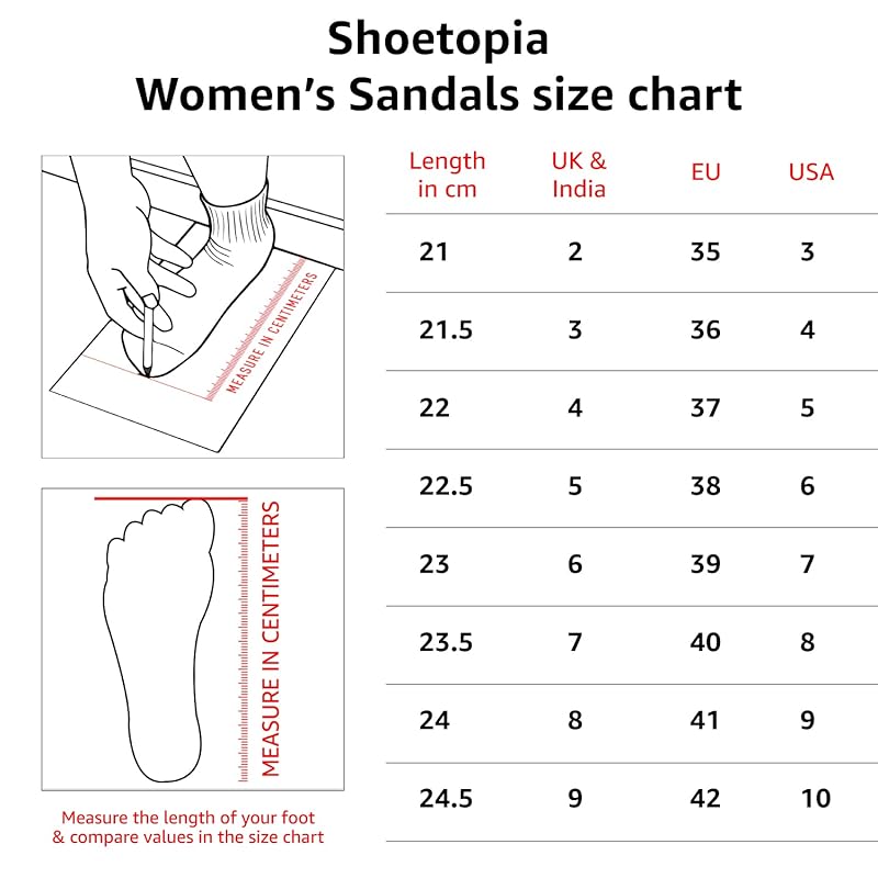 Shoetopia Women And White Girls Flat Sandal-Eu41 8 UK