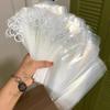 10/20 Pieces Clear Bag with Pull Tab for Home Brush Pen Stationery Accessories Storage Travel Sock Packaging Resealable