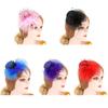 Feather Top Hat Shape Hair Clip Girls Halloween Hair Hairpins Lovely Hair Clip