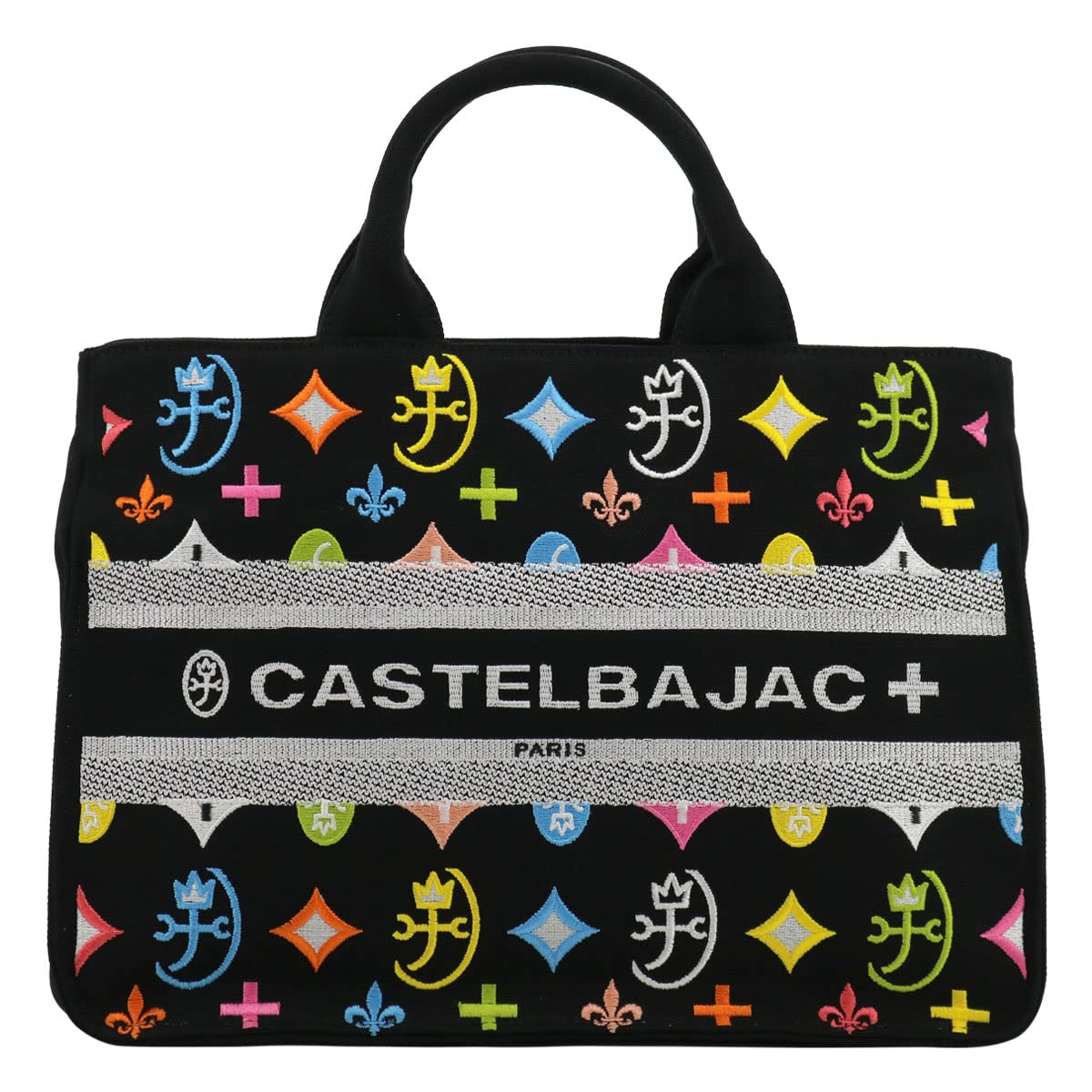 

Сумка-тоут Driving Tote Amine VII Canvas 048502 Вышивка Горизонтальная Черная [Castelbajac] [01]