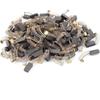 50Pcs Heavy-Duty Power Tool Carbon Brushes 5 Models with Metal Base Carbon Brush Replacement Kit Electric Motor Carbon Brushes