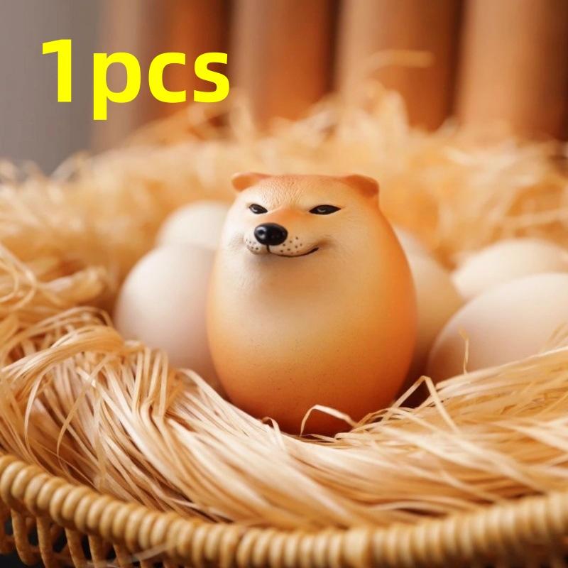 Игрушка-яйцо для сжимания собака Сиба-ину, Медленно восстанавливающееся яйцо, Глупая игрушка Сиба-ину, Снятие стресса - Веселая игрушка для снятия стресса