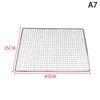 304 Stainless Steel Rectangle Square Bbq Net Mesh Grill Nonstick Baking Mat Outdoor Camping Barbecue Grilling Part Grates
