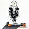 Dream Catcher Hand-woven Black Feathers Wind Chimes Room Wall Hangings Halloween Decorations Festival Party Gifts Home Accessory