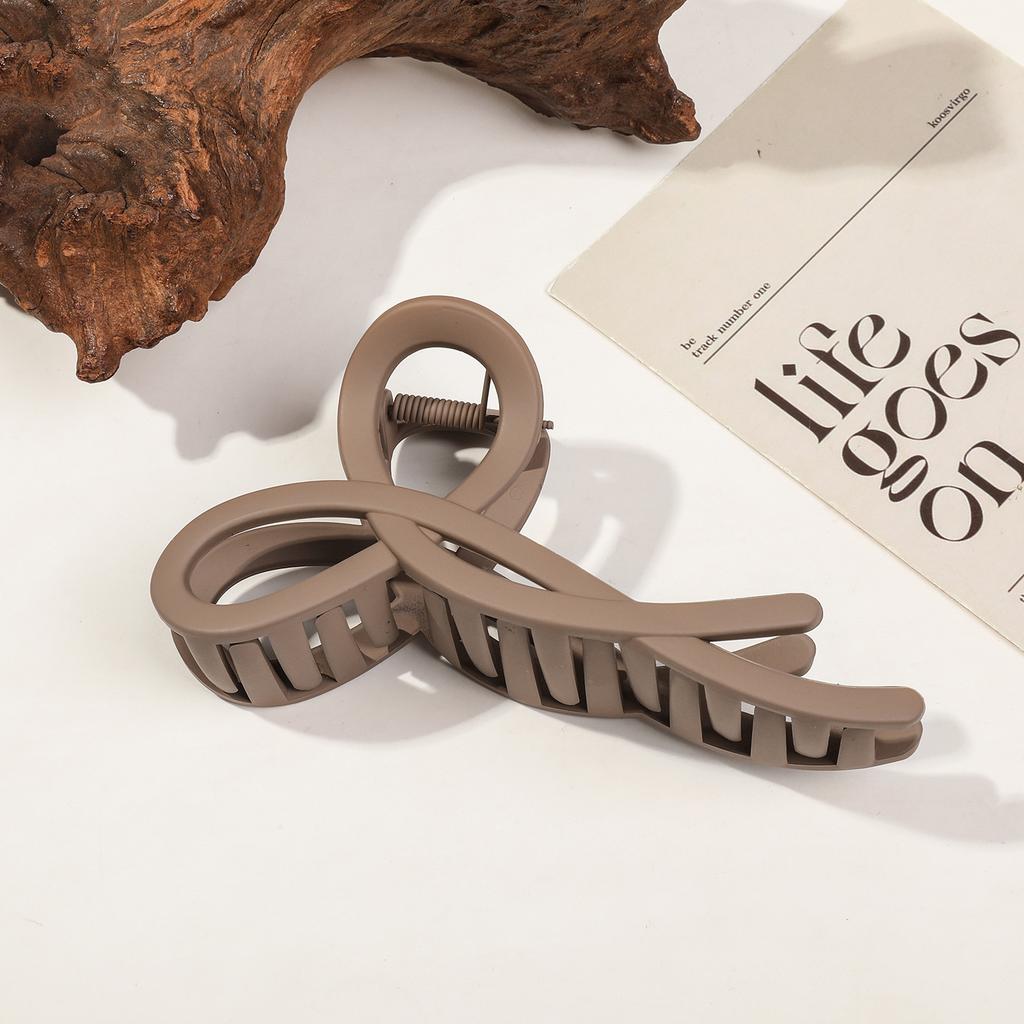 13CM Large Bow Ribbon Hair Claw Crab Matte Hairpins Ponytail Hair Accessories Women Acrylic Hair Clips Girls Barrettes Headbands